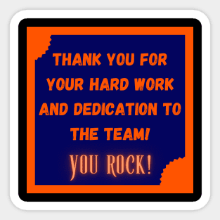 Thank you YOU ROCK / Retro Thank you / GET THE JOB DONE Sticker